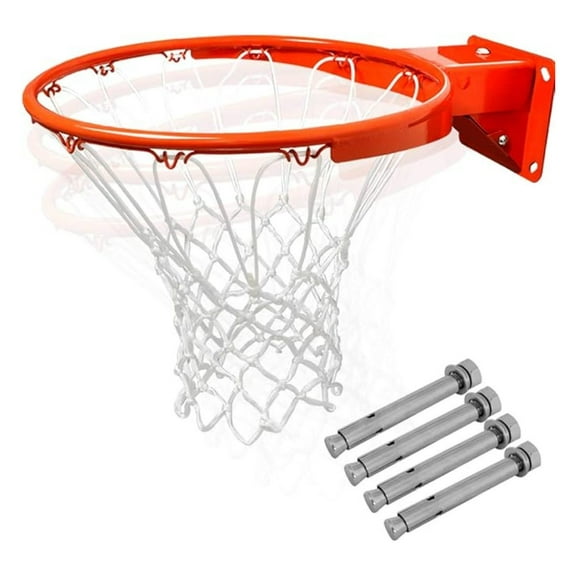 Heavy Duty Wall Mounted Basketball Rim, 18 inch Professional Hanging Basketball Goal Fits Indoor and Outdoor Wall