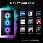Novatech Phantom Prebuilt Gaming PC Desktop Computer - RX580 8GB - Intel i7 Xeon 3.5GHz - 16GB RAM - 512GB M.2 SSD WiFi/BT, Win 11 - Gaming Computer Tower - Pre Built PC Gaming -