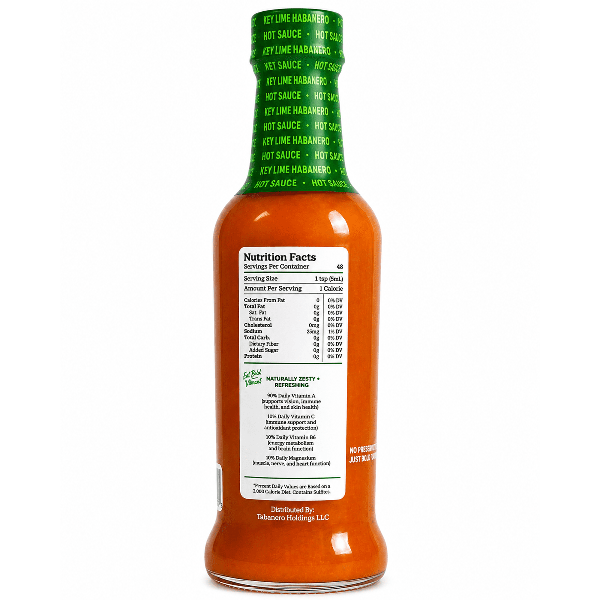 (2 pack) Tabanero Key Lime Habanero Hot Sauce, Citrusy, Mild Heat, 8 oz