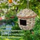 thumbnail image 5 of Casa para pájaros para jardín o exterior, cajas nido para pájaros colgantes, hecho a mano Natural, nido de pájaro pequeño para colibrí, 2 uds., 5 of 6