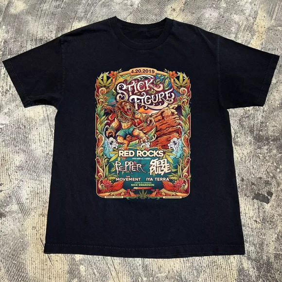 Reggae Rock Band Red Rocks Concert Live Music Fan Celebration Unisex T-Shirt G11831, up to size 5XL