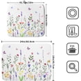 thumbnail image 2 of Watercolor Floral Dish Drying Mat for Kitchen Counter 16x18 Inch Spring Summer Wild Flower Butterfly Absorbent Reversible Microfiber Dish Drainer Rack Mats Countertops Protector Mat, 2 of 7