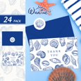 thumbnail image 3 of Paquete de 24 tarjetas de agradecimiento Whaline con forma de concha azul, 10 x 15 cm, 3 of 7