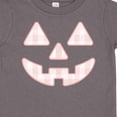 thumbnail image 4 of Inktastic Plaid Pastel Pink Pumpkin Face Halloween Decor Girls Toddler T-Shirt, 4 of 5