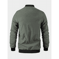 thumbnail image 4 of Men's Letter Embroidered Slim Fit Lightweight Sportswear Jacket Casual Bomber Jacket, 4 of 6