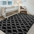 thumbnail image 5 of Brochao 5'x8' Geometric Shag Area Rug for Living Room, Diamond Indoor Area Rug, Fluffy Carpet Plush Rug, Soft Home Floor Bedroom Carpet, Black, 5 of 10