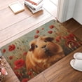 thumbnail image 4 of Balery Rose Cute Guinea Pig Felpudo de franela, resistente a las manchas y a la decoloración, para uso interior y exterior, fácil de limpiar, 40 x 60 cm, 4 of 7