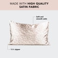 thumbnail image 2 of Funda de almohada kitsch de satén tamaño queen, 2 unidades, más suave que la seda, 2 of 9