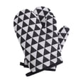thumbnail image 3 of XWSHYW Aparatos de Utensilios de Cocina. Guantes de Aislamiento Térmico para Microondas para Cocina, Guantes Gruesos a Cuadros y Protectores Contra El Calor, Guantes para Horno de Algodón y Lino para, 3 of 7