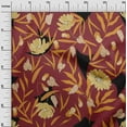 thumbnail image 3 of oneOone Silk Tabby Red Fabric Floral Quilting Supplies Print Sewing Fabric By The Yard 42 Inch Wide, 3 of 6