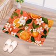 thumbnail image 5 of Tangerine Polyester Non-Slip Machine Washable Indoor Rug Floor Mat Chair Rug, 5 of 6