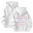 thumbnail image 1 of Women's Zip Up Hoodie Casual Bow Print Sweatshirt Comfortable Pullover For Daily Wear With Jeans In Spring Fall Winter, 1 of 3