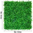 thumbnail image 2 of KFFKFF Artificial Boxwood Panel 12pcs 10" X 10" Grass Hedge Wall Mat for Fence, 2 of 9