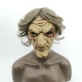 thumbnail image 6 of Wovilon Old Woman Witch Mask Green Face Halloween Creepy Scary Horror Cosplay Costume, 6 of 9