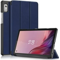 elitegadget Case for Nook 9" Lenovo Tablet (2024) / Lenovo Tab M9 (TB-310FU, 2023 Released) 9 Inch Display Tablet - Slim Lightweight Trifold Shell Stand Cover Case   1 Random Stylus (Navy Blue)