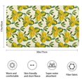 thumbnail image 3 of Yellow Lemon Fruit Clusters White Pattern Bathroom Rugs Mat,Non Slip Microfiber Bathroom Rug,Rubber Backing,Soft Bathroom Mats for Bathroom Floor,Tub and Shower,17x30in(43x75cm), 3 of 5