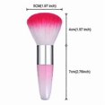 thumbnail image 3 of Makeup Brush 2 Pieces Soft Nail Art Dust Remover Powder Brush Cleaner for Acrylic and Makeup Powder Blush Brushes (Pink, Purple), 3 of 5