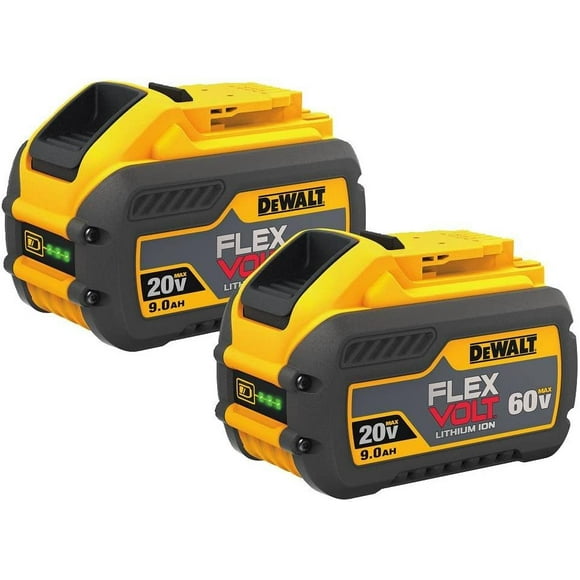 DEWALT DCB609-2 20V/60V Max Flexvolt 9.0Ah Battery, 2 Pack