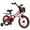 Red, variant on Costway 14'' Kid's Bike with Removable Training Wheels & Basket for 3-5 Years Old Blue