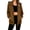 Khaki, variant on Women's Full Zip Sweatshirts Lightweight Long Sleeve Solid Color Hoodies Loose Casual Adjustable Drawstring Hem Cardigan Coat with Pockets XXL