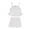 White, variant on IROINNID Toddler Girl's Summer Solid Suspender Vest Tops Shorts With Headband