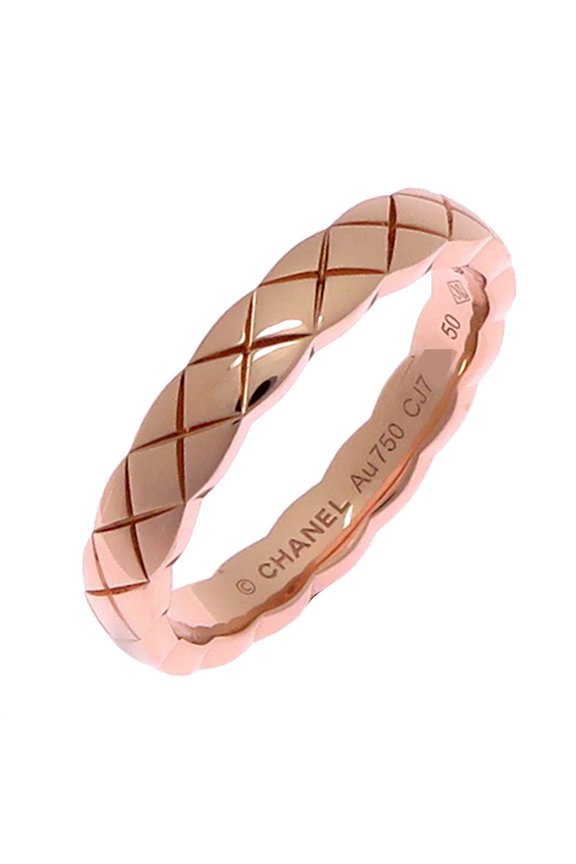 Pre-Owned Chanel #50 Coco Crush Women's Ring J11785 750 Pink Gold