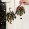 thumbnail image 1 of Adorno Navideño para Puerta con Campanas, Hojas de Pino y Lazo | Carrillón de Viento para Pared | Decoración Colgante para Árbol de Navidad | Color Dorado | Tamaño: 15 Cm | Materiales: Plástico, Hier, 1 of 6