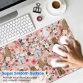 thumbnail image 4 of Long Mouse Pads for Desk,Poodle Dog and Flower Floral Desk Mats on Top Of Desks, Desk Mouse Pad Extra Large with 3mm Non-Slip Base and Stitched Edge for Gaming,Office,Work,Home 31.5"x15.7", 4 of 6
