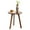 Walnut, variant on Hassch Natural Oak Round End Table, Solid Wood 3-Leg Side Table for Bedroom or Living Room, Multi-Functional Accent Table, Easy Assembly, 17.7" Dia x 19.7"H
