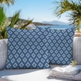thumbnail image 5 of Waterproof Throw Pillow Covers Set of 2, 26x26 Inch Blue Boho Geometric Decorative Pillowcases Outdoor Pillow Slip Cushion Covers Set for Couch Tent Farmhouse Southwest Motifs Art, 5 of 7