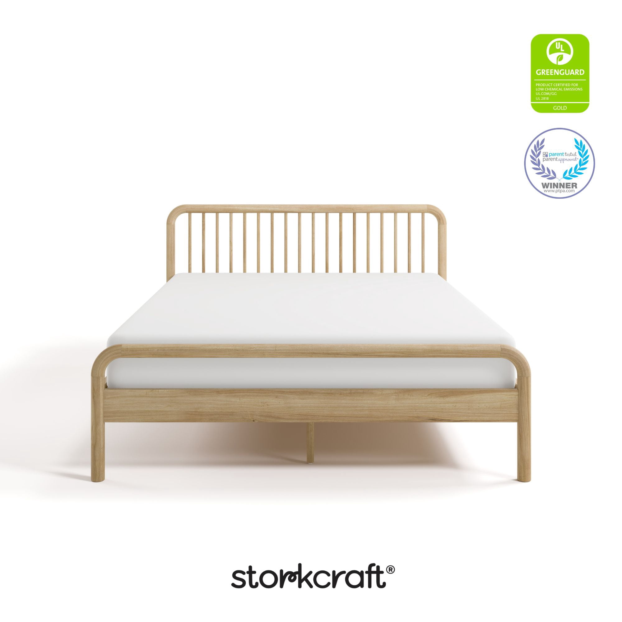 Storkcraft Porto Queen Bed, Natural