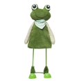 thumbnail image 2 of Northlight 12" Spring Frog with Scarf Standing Easter Decoration - Green/Tan, 2 of 2