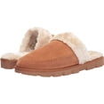 thumbnail image 3 of Lucky Brand Domain Cognac Suede Fur Lined Slip On Round Toe Suede Casual Slipper (Cognac, 5), 3 of 3