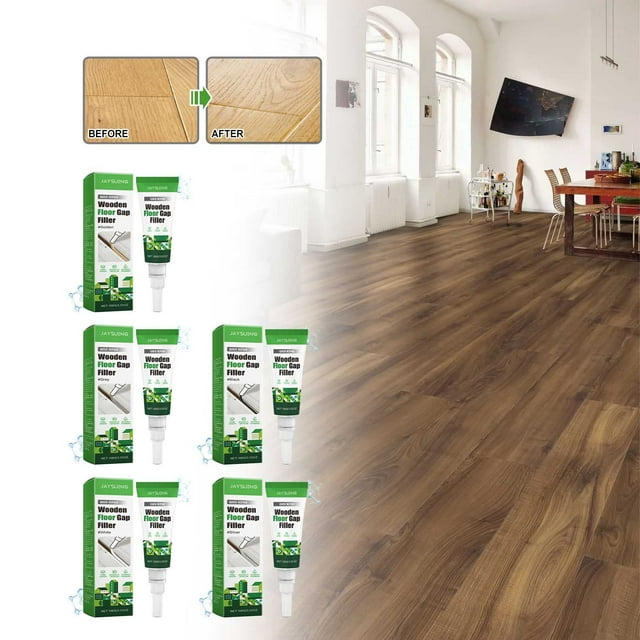 Xihbxyly Reparación de Rayones En Muebles de Madera, Embellecedor de Juntas de Madera Maciza, Sellador Flexible con Punta, Relleno Rápido de Huecos, Reparación de Esquinas de Azulejos, Mejoras para E