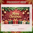 thumbnail image 2 of Red Theme Christmas Banner Gold Decorations Festive Backdrop Gift Boxes Snowflakes Holiday Background for Christmas Party Indoor Decoration Family Event, 2 of 9