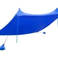 thumbnail image 4 of Gymax 10x9 FT Portable Beach Canopy Tent Shelter w/ Sand Anchor Carry Bag Blue, 4 of 7