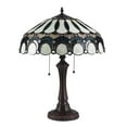 thumbnail image 3 of CHLOE Claude Tiffany-style 2 Light Victorian Table Lamp 17" Shade, 3 of 4