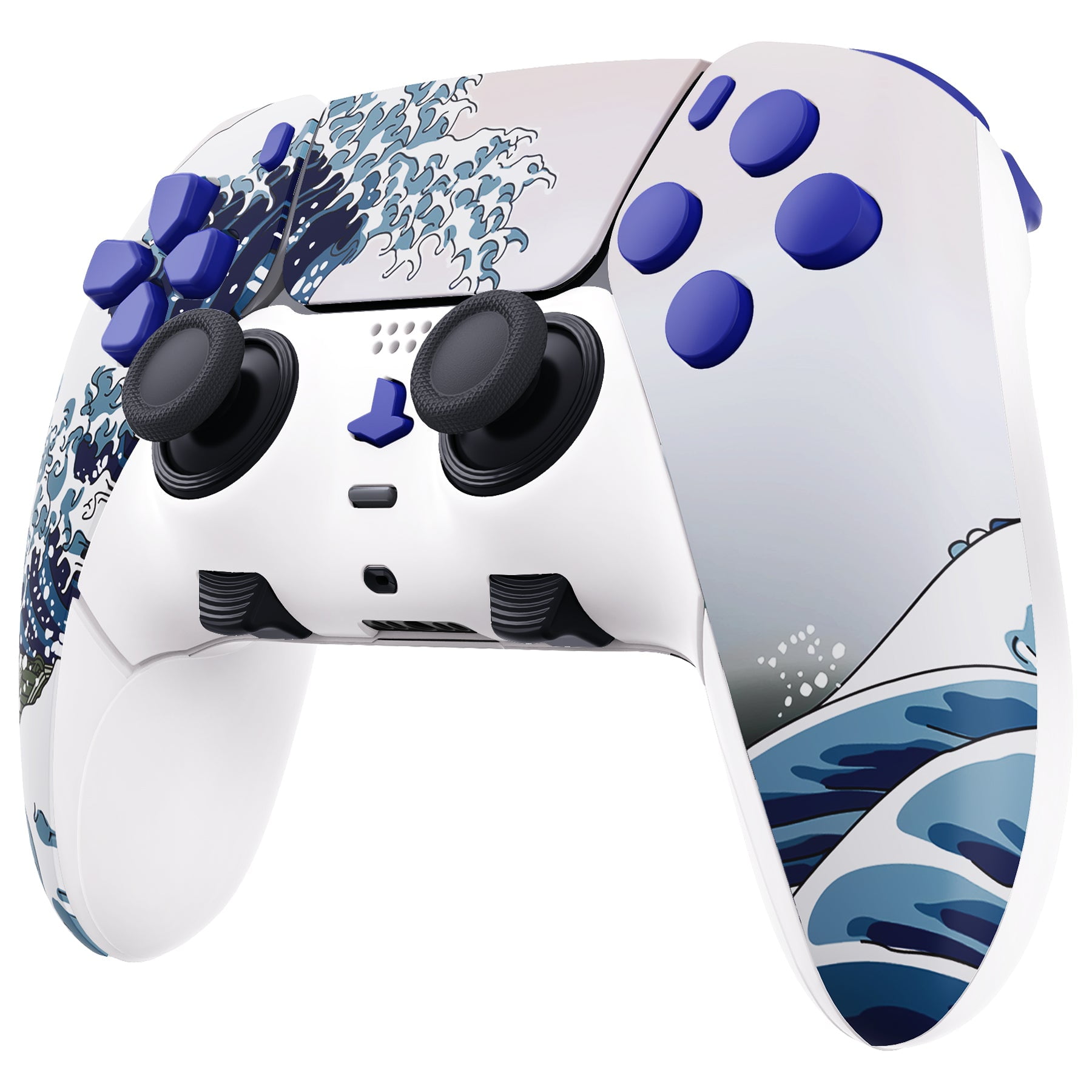 Wave ModdedZone Custom Modded Edge Controller for PS5 & PC With Mobile App Controlled Smart Anti-Recoil and Rapid Fire Mods