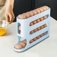 thumbnail image 6 of HongHeng Egg Holder for Fridge, Egg container for refrigerator, Space-Saving Automatic Rolling Eggs Dispenser, 4 Tiers Fridge Egg Rack for Refrigerator, 6 of 9