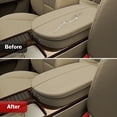 thumbnail image 2 of KBH Center Console Cover for Acura MDX 2007-2013, Middle Console Lid Armrest Cover Leather Skin Replacement, Beige, 2 of 7