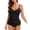 Black, variant on Womens Two Piece Modest Bathing Suit Adjustable Straps Ruched Tankini Top and Swim Shorts Set Summer Beach 2026 (XL, Black)