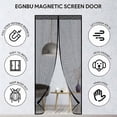 thumbnail image 2 of Mosquito Net for Doors 90 x 210 cm, Heavy Duty for Patio Door, Mesh Mosquito Net with Powerful Magnets and Magic Tape, (Black), 2 of 6