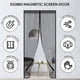 thumbnail image 2 of Mosquito Net for Doors 90 x 210 cm, Heavy Duty for Patio Door, Mesh Mosquito Net with Powerful Magnets and Magic Tape, (Black), 2 of 5