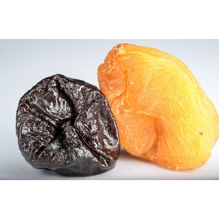 LAMINATED POSTER Dried Apricots Prunes Yellow Dried Fruits Black Poster Print 11 x