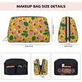 thumbnail image 2 of Cute Strawberry Carrot Vegetable Makeup Bag, Large Capacity Travel Cosmetic Bag for Women Girls- Travel Toiletry Bag Leather Portable Waterproof Makeup Case Organizer with Handle, 2 of 4