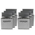 thumbnail image 3 of Sorbus Foldable Fabric Cube Storage Basket Bins for Adults and Children (Chevron Gray/White, 6-Pack), 3 of 8
