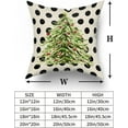 thumbnail image 6 of Christmas Pillow Covers 18x18 Inch Set of 2, Xmas Tree Green Red Colored Polka Dots Decorative Throw Pillow Cases Cushion Covers Winter Themed Holiday Decoration Gift Farmhouse Sofa Couch Bed Decor, 6 of 6