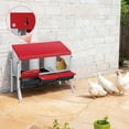 thumbnail image 2 of QinaQin Automatic Rolling Nesting Box, 3 Compartment Galvanized Chicken Nest Box with Removable Trays for Clean Eggs, 2 of 8