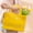 Yellow#2690, variant on Bathroom Shower Storage Basket Plastic Organizer with Handles | Draining Holes | Multipurpose Tote for Bath Shampoo Towels Accessories | Green Yellow White | 9.8x6.6x7.4in | 1 Piece | Durable Thick