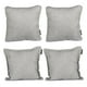 thumbnail image 1 of Set de 4 Cojines (2 Cuadrados + 2 Cuadrados Grandes) Manhattan Gris, 1 of 7